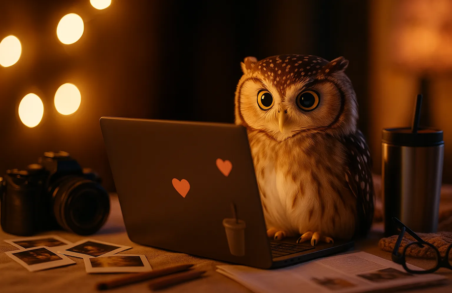 AI owl with camera