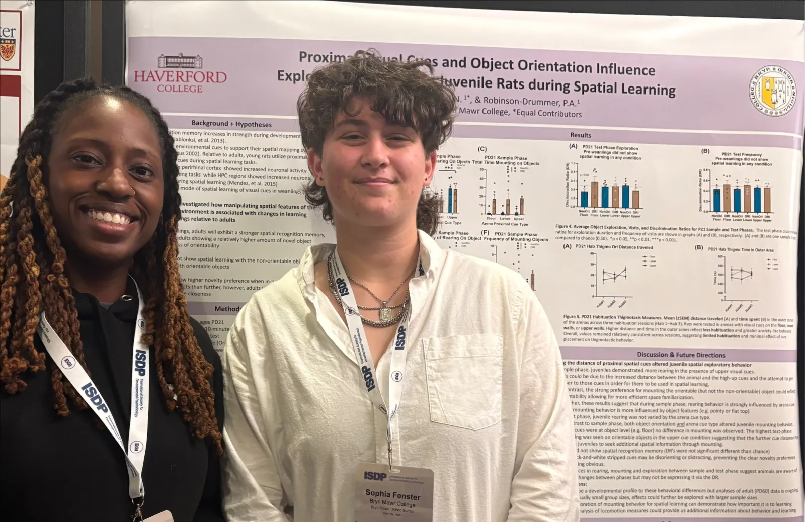 Sophie Fenster Presenting Research Poster at Conference