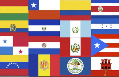 Spanish-speaking country flags