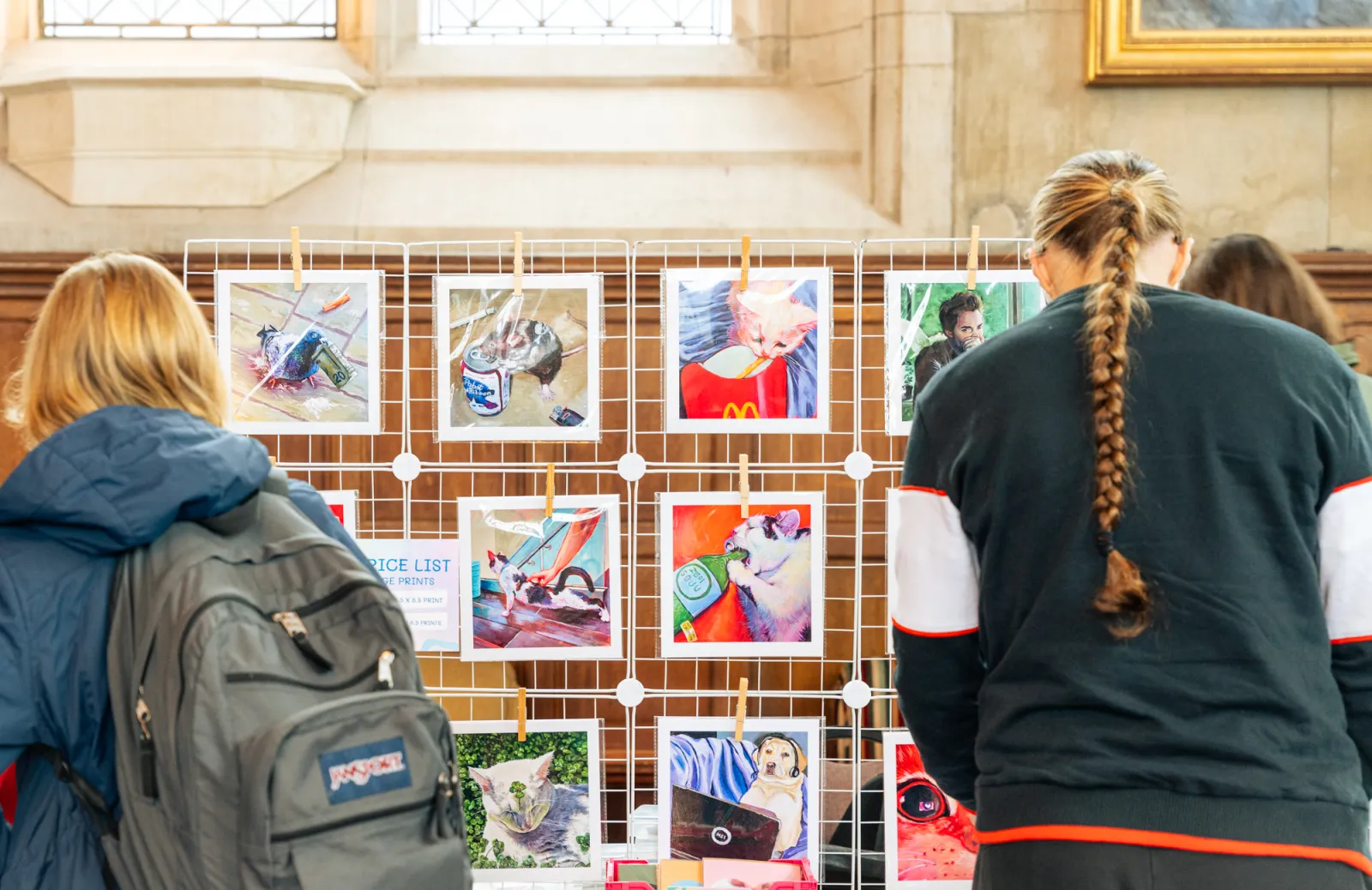 Holiday fair art market