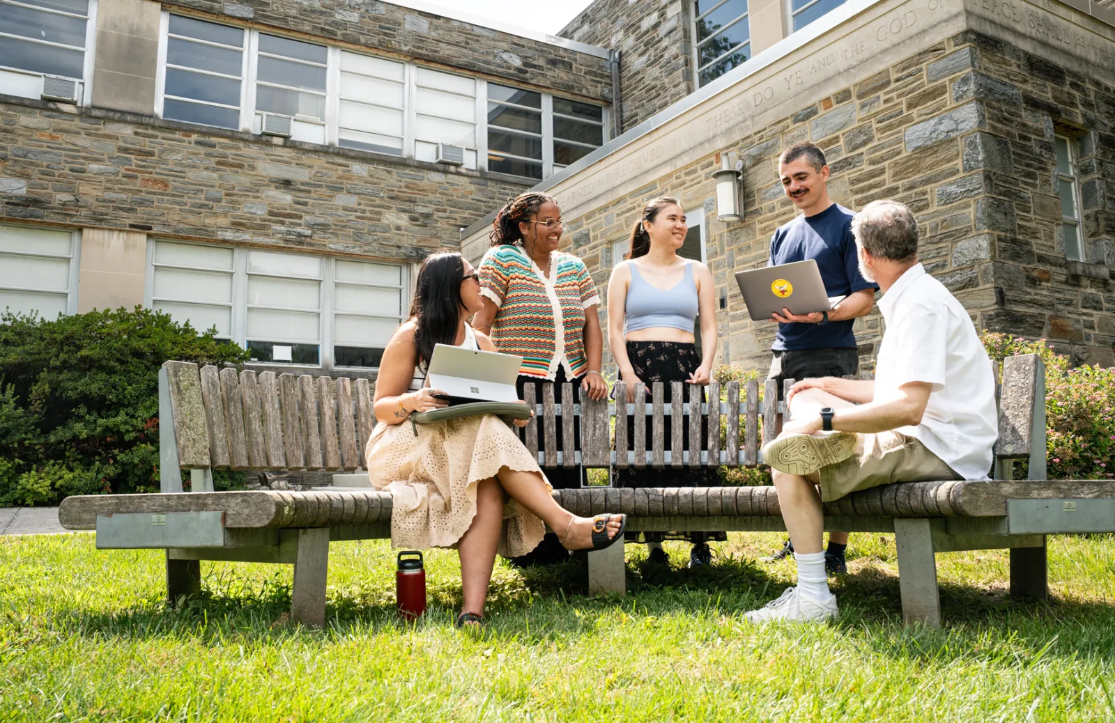 Group of students talking
