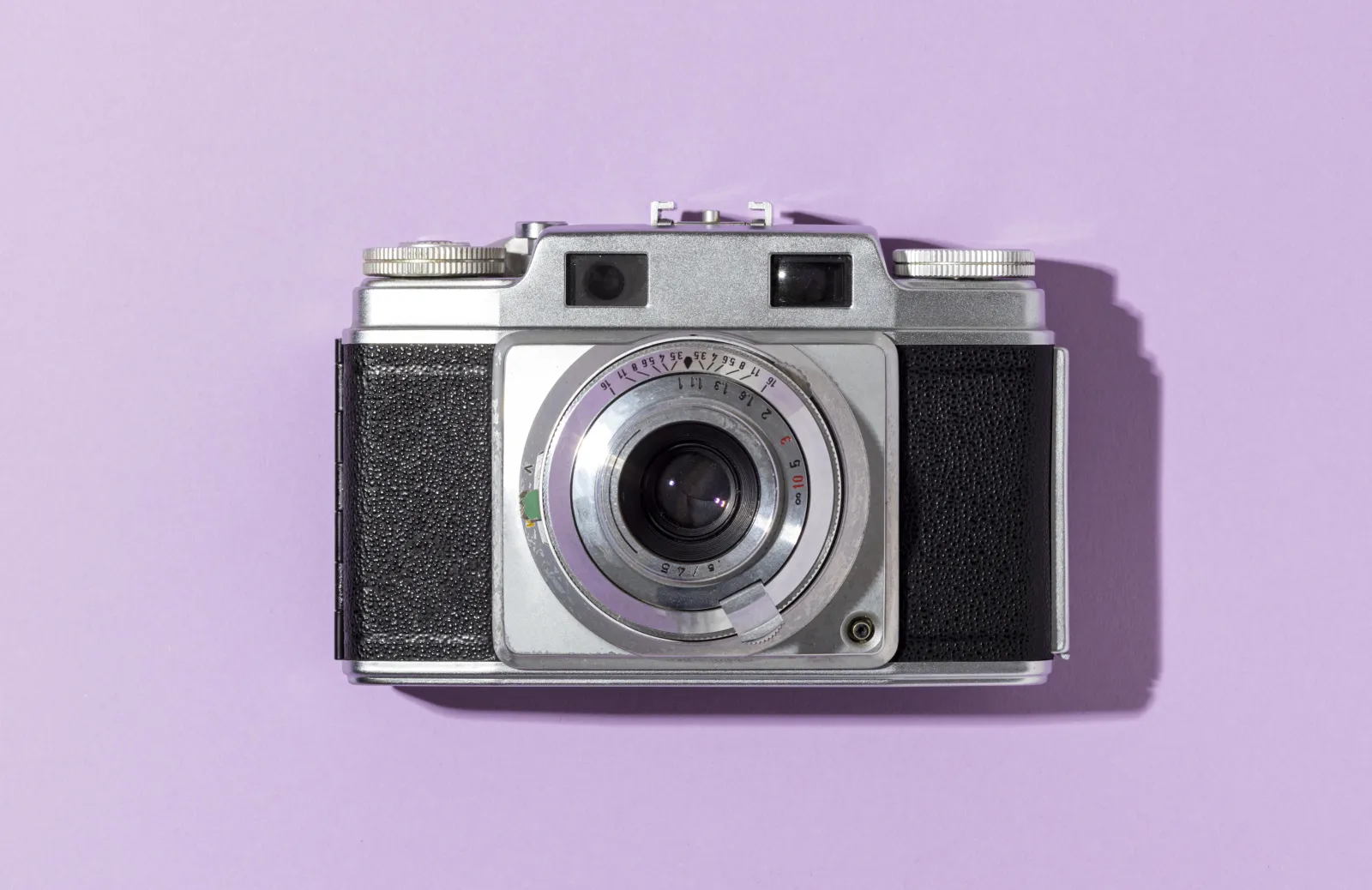 top-view-vintage-camera-composition. stock