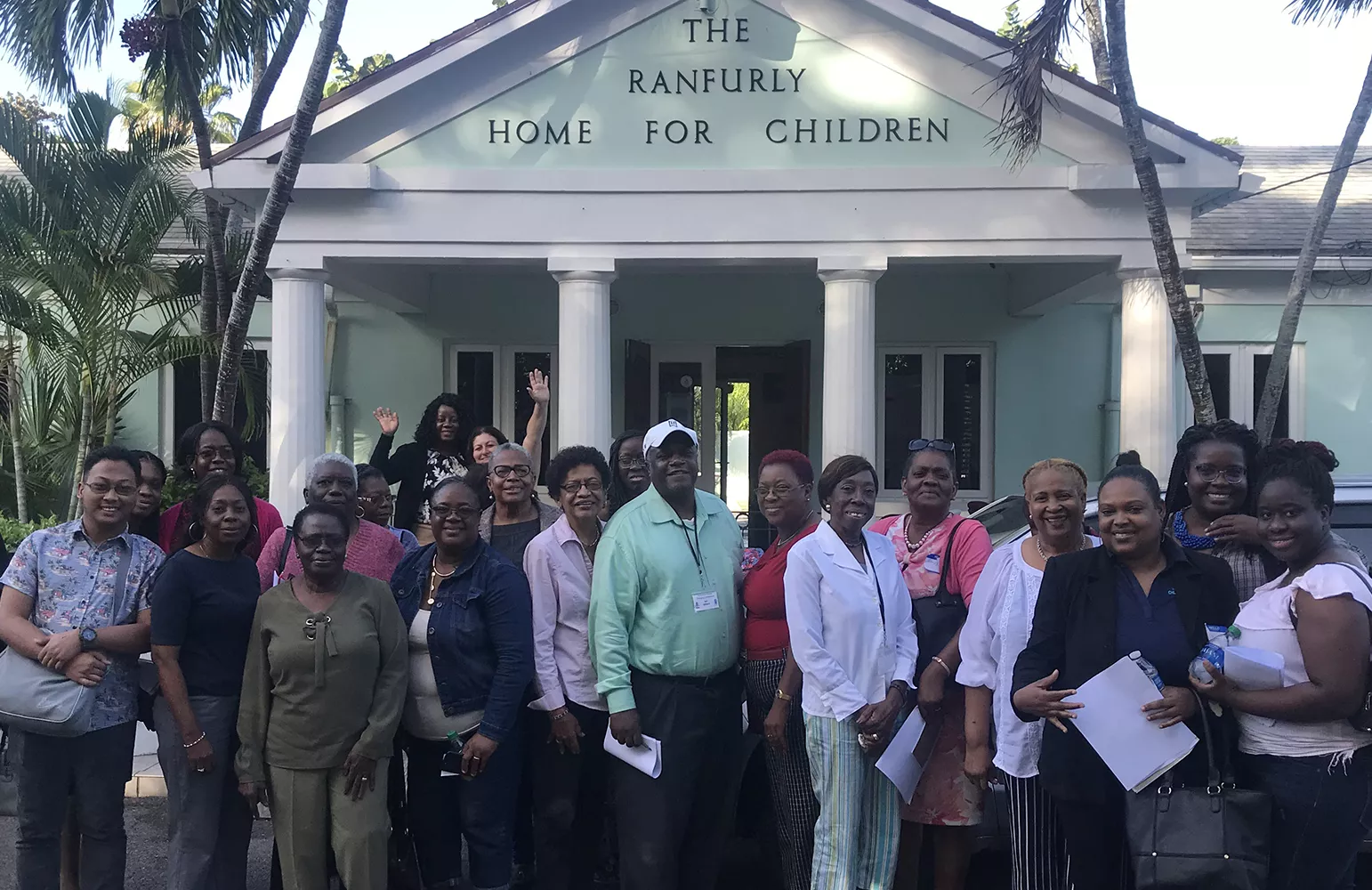 Workshop participants at the Ranfurly Home for Children 