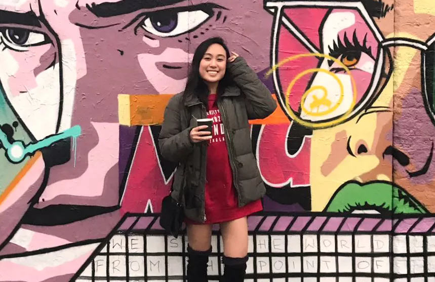 Cara Navarro in Shoreditch, an area in London's East End.