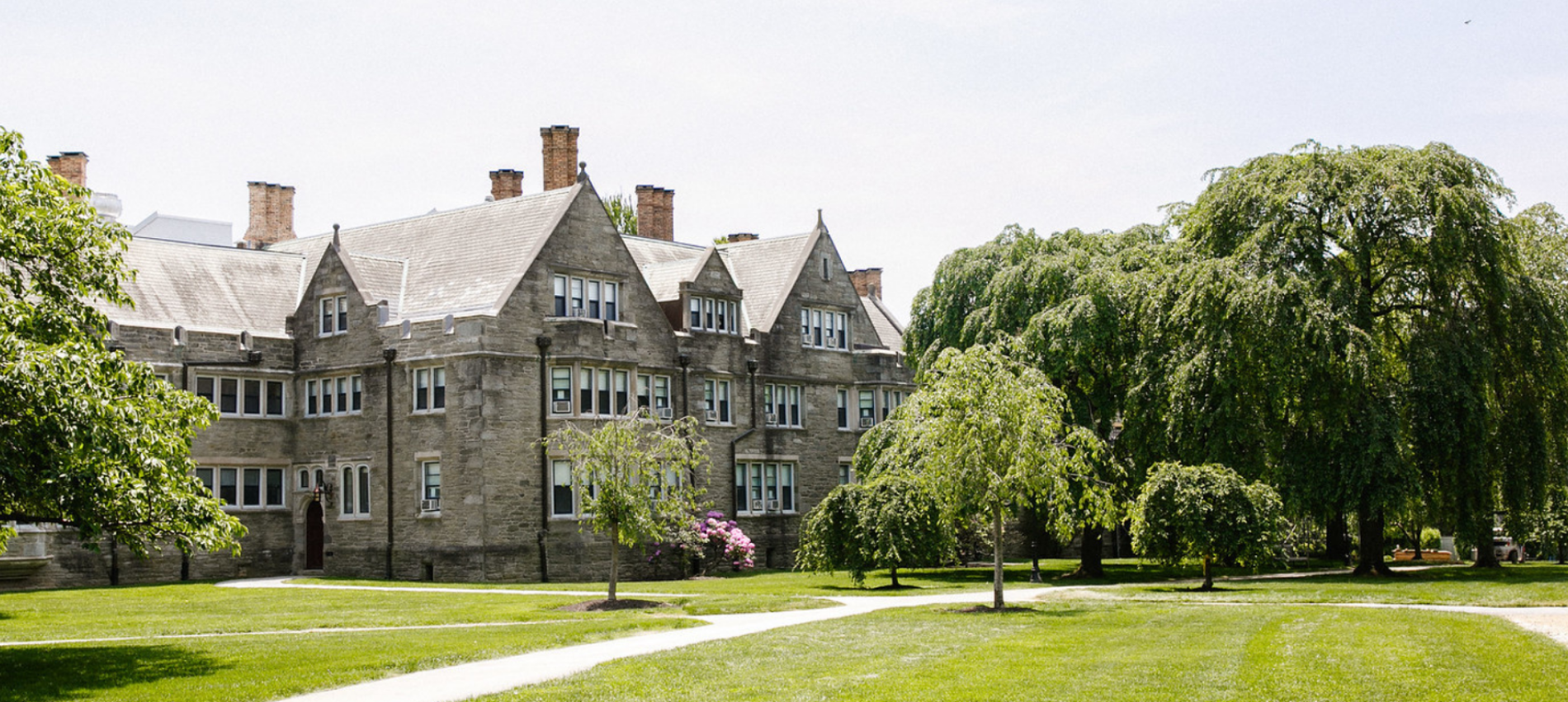 Pembroke Hall exterior in the summer