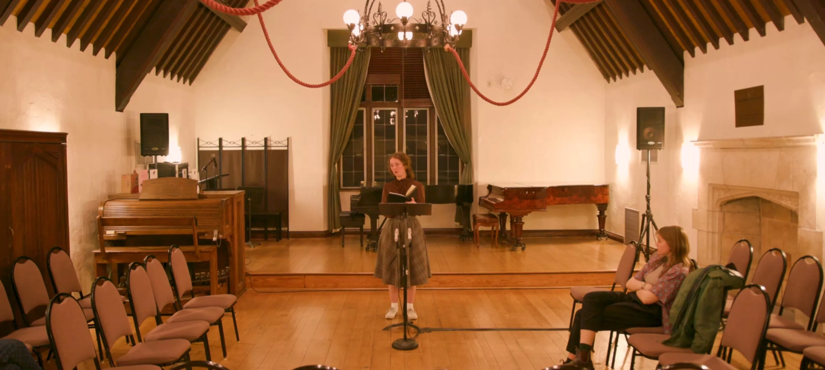 Olivia Colace sings The Battle Hymn of the Republic in performance of Bethany Collins' work, A Hymnal (2023)