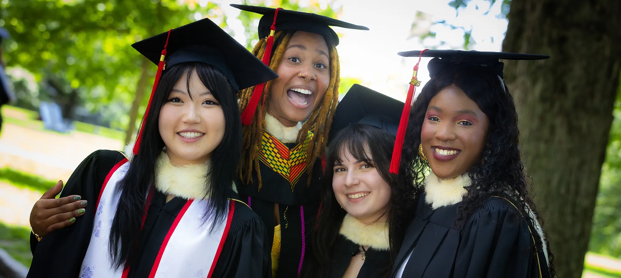 Students at commencement