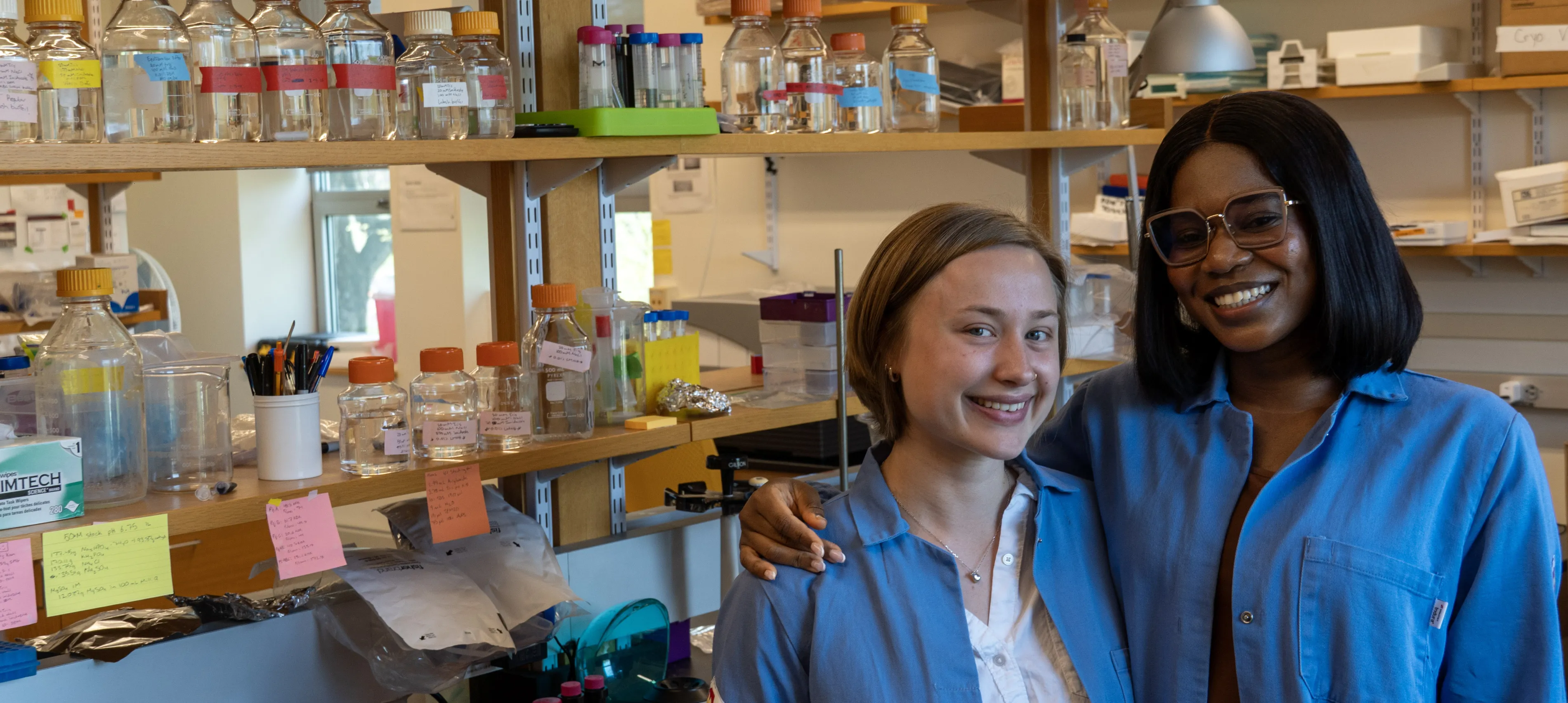 students in lab