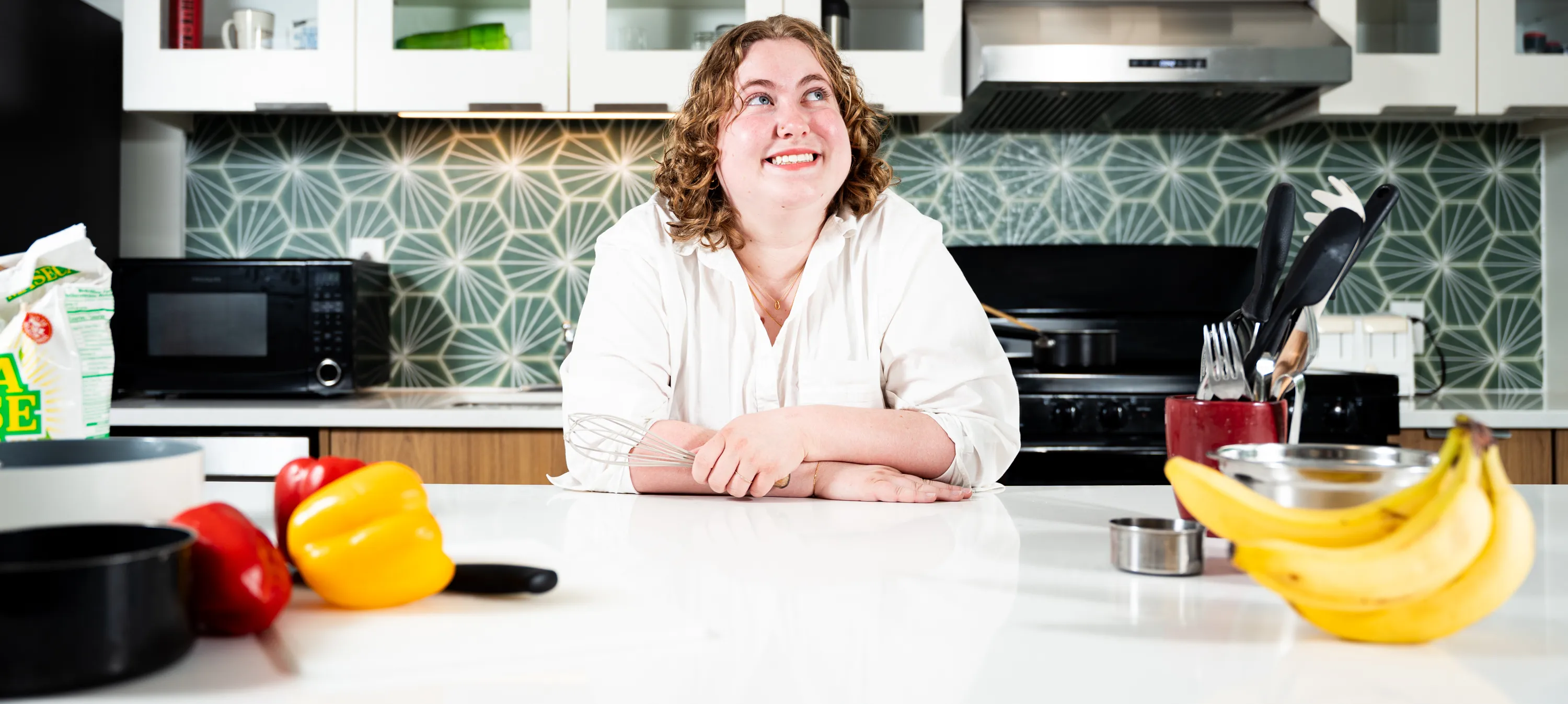 Abbie in the Community Kitchen