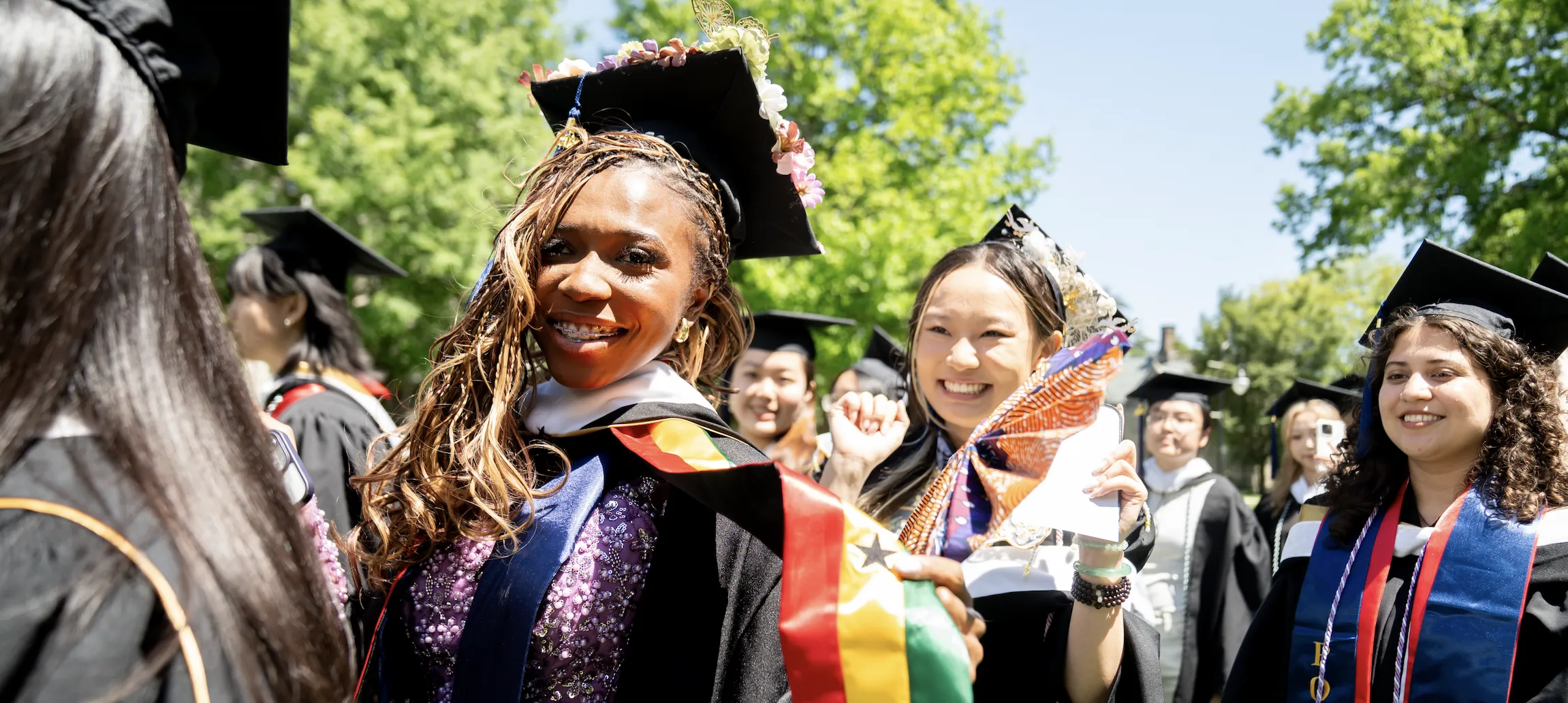 Grads walking