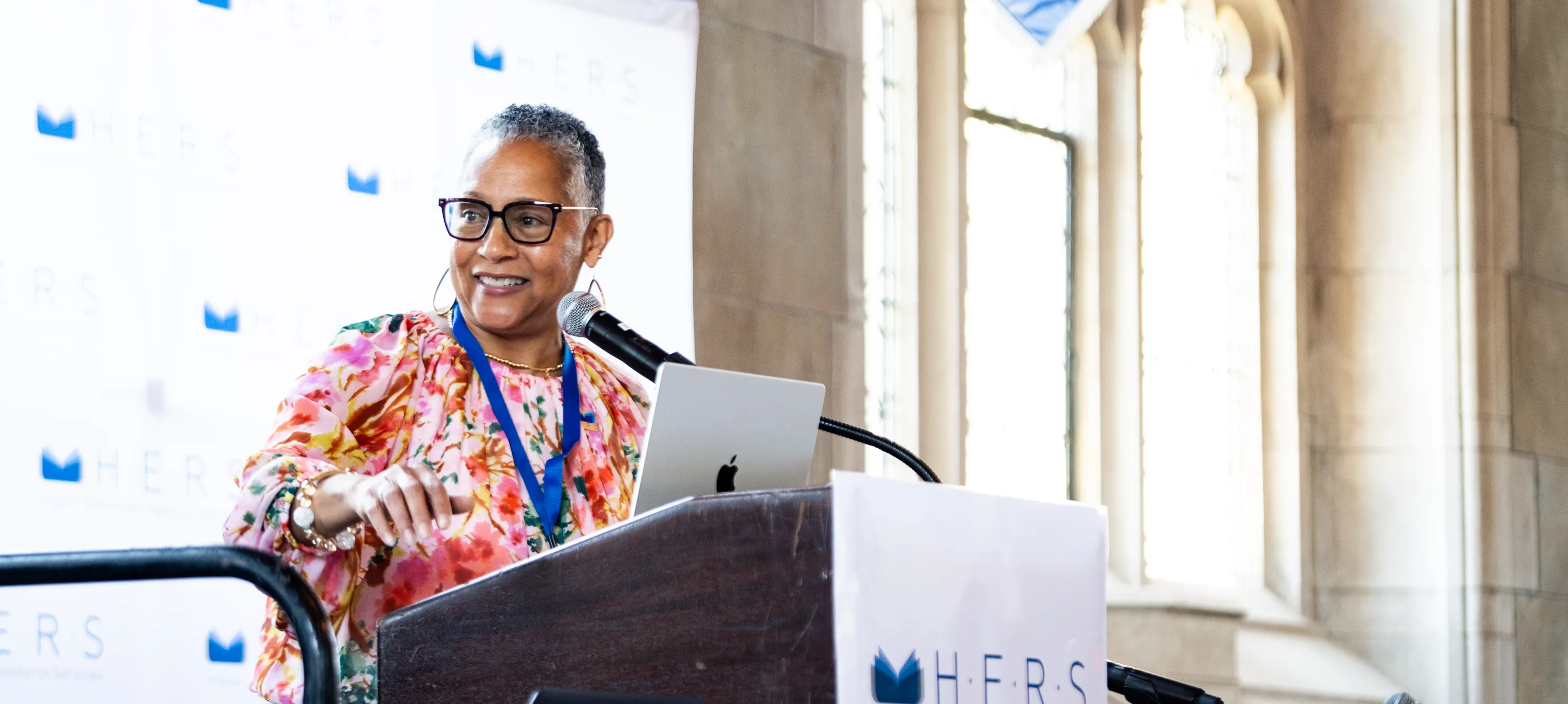 Speaker at the HERS Reunion in the Great Hall