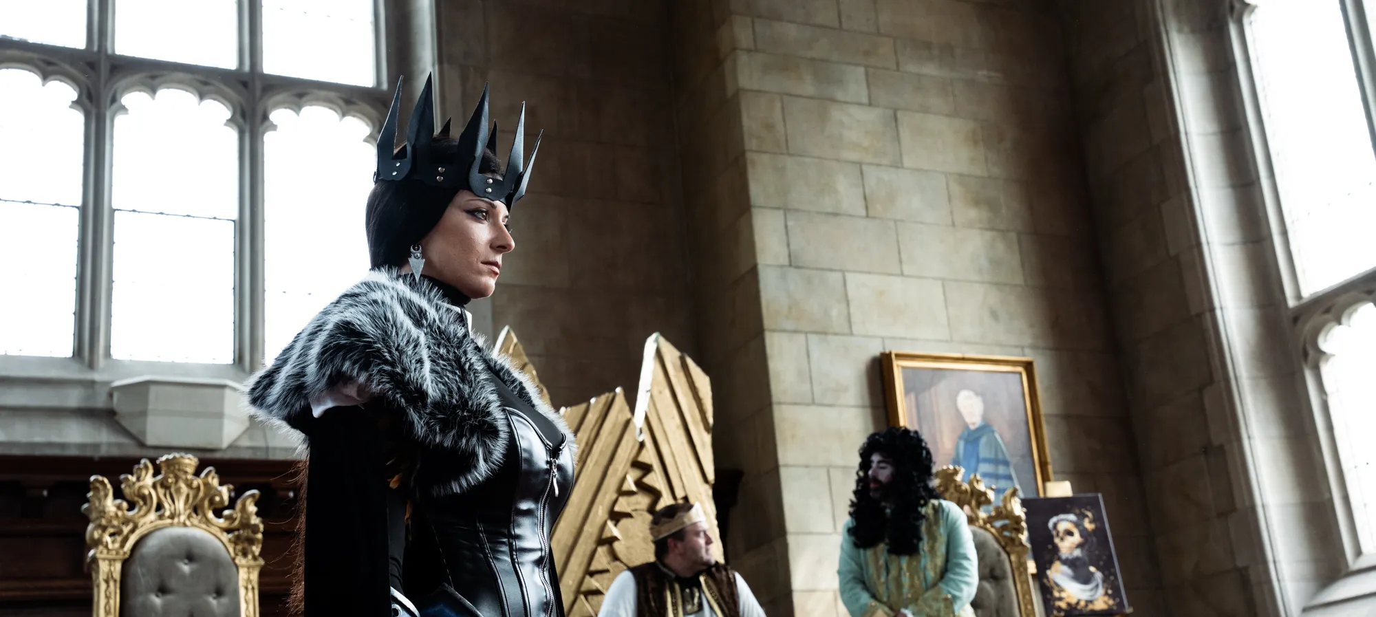 Woman in cosplay in the Great Hall