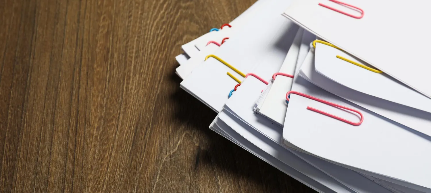 Stock photo of papers