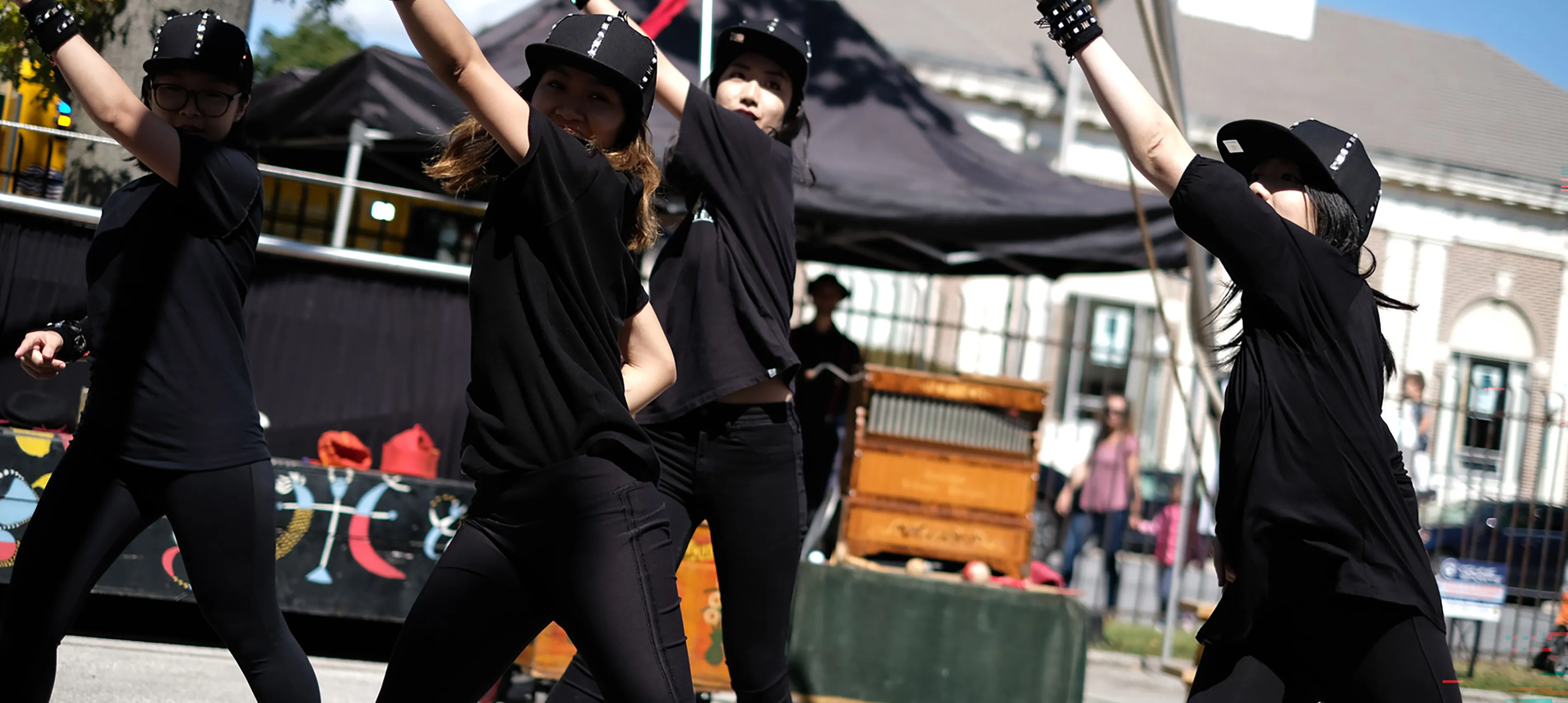 Asian American Bryn Mawr Dance troupe at Bryn Mawr Day