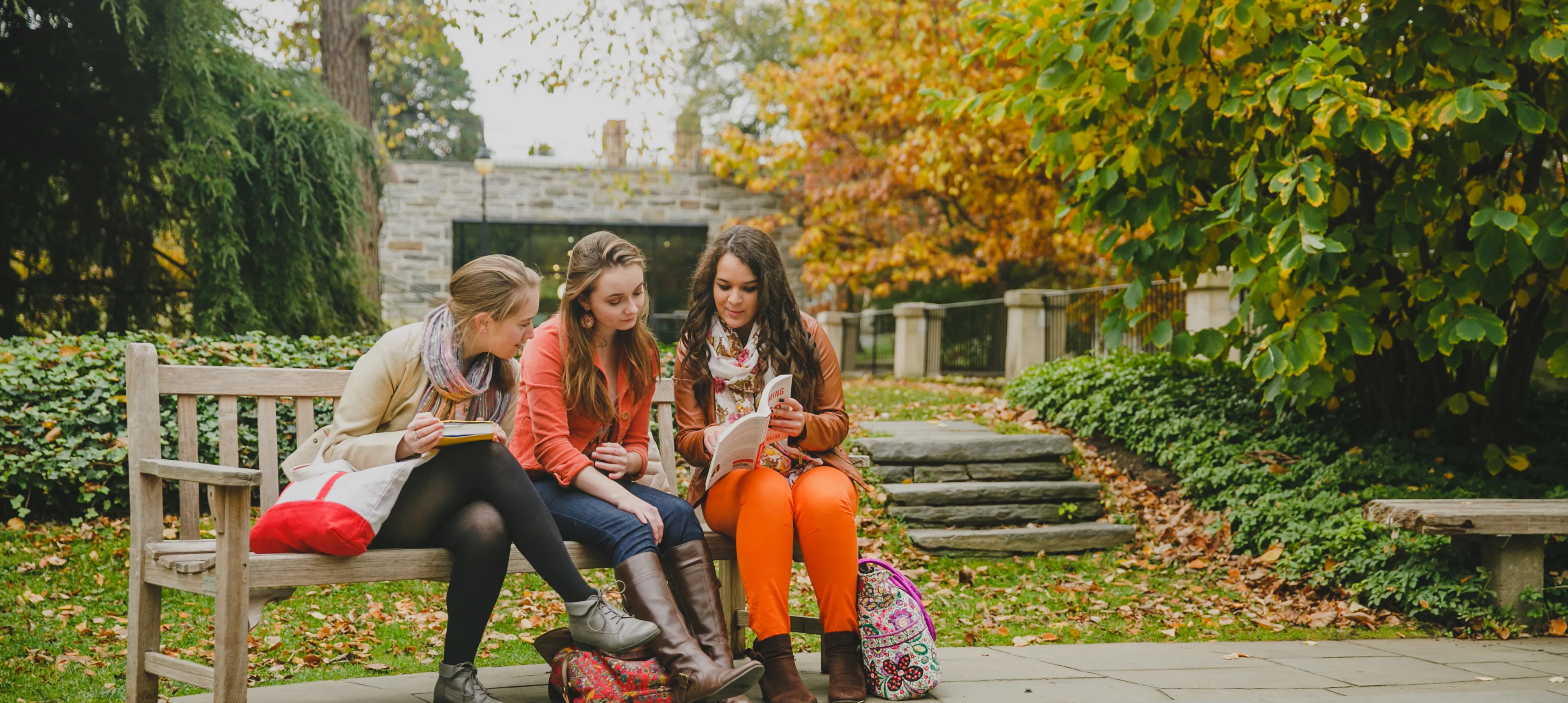students on campus