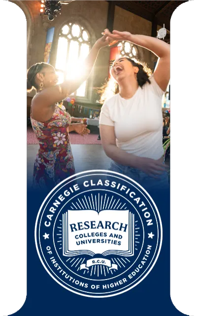 Carnegie Classification of Institutions of Higher Education’s official seal for Research Colleges and Universities (RCU)