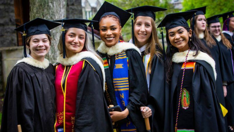 Photo of a group of students at Commencement 2022