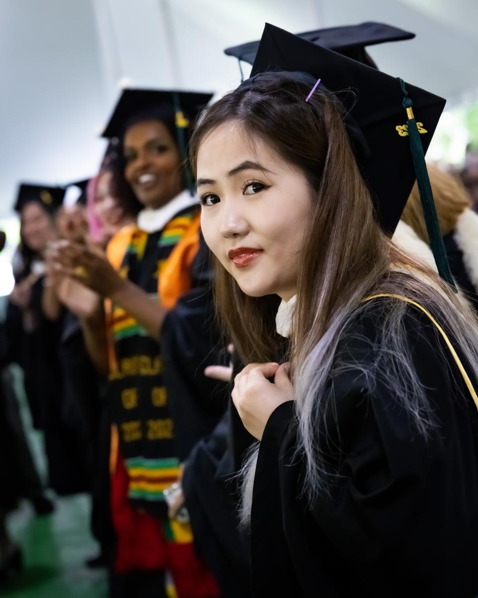Lily Li at Commencement