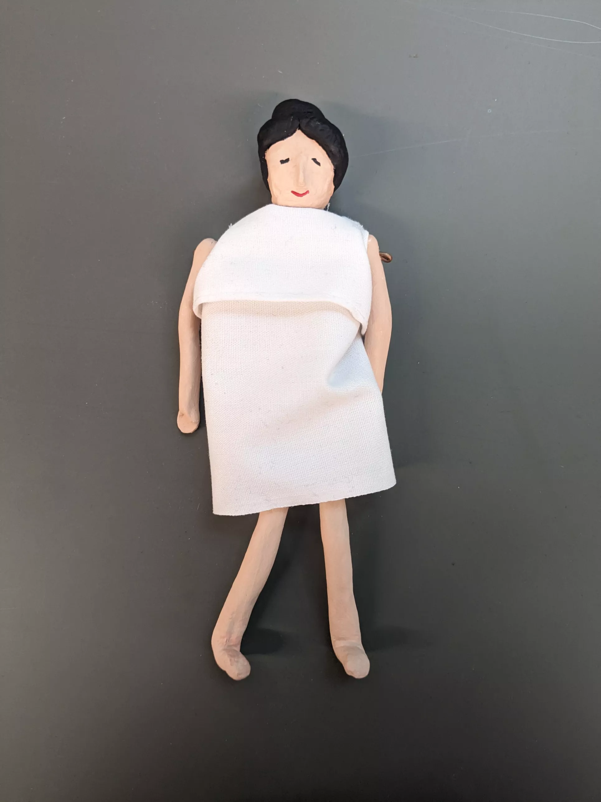 Recreation of an ancient Greek jointed doll Greek jointed doll