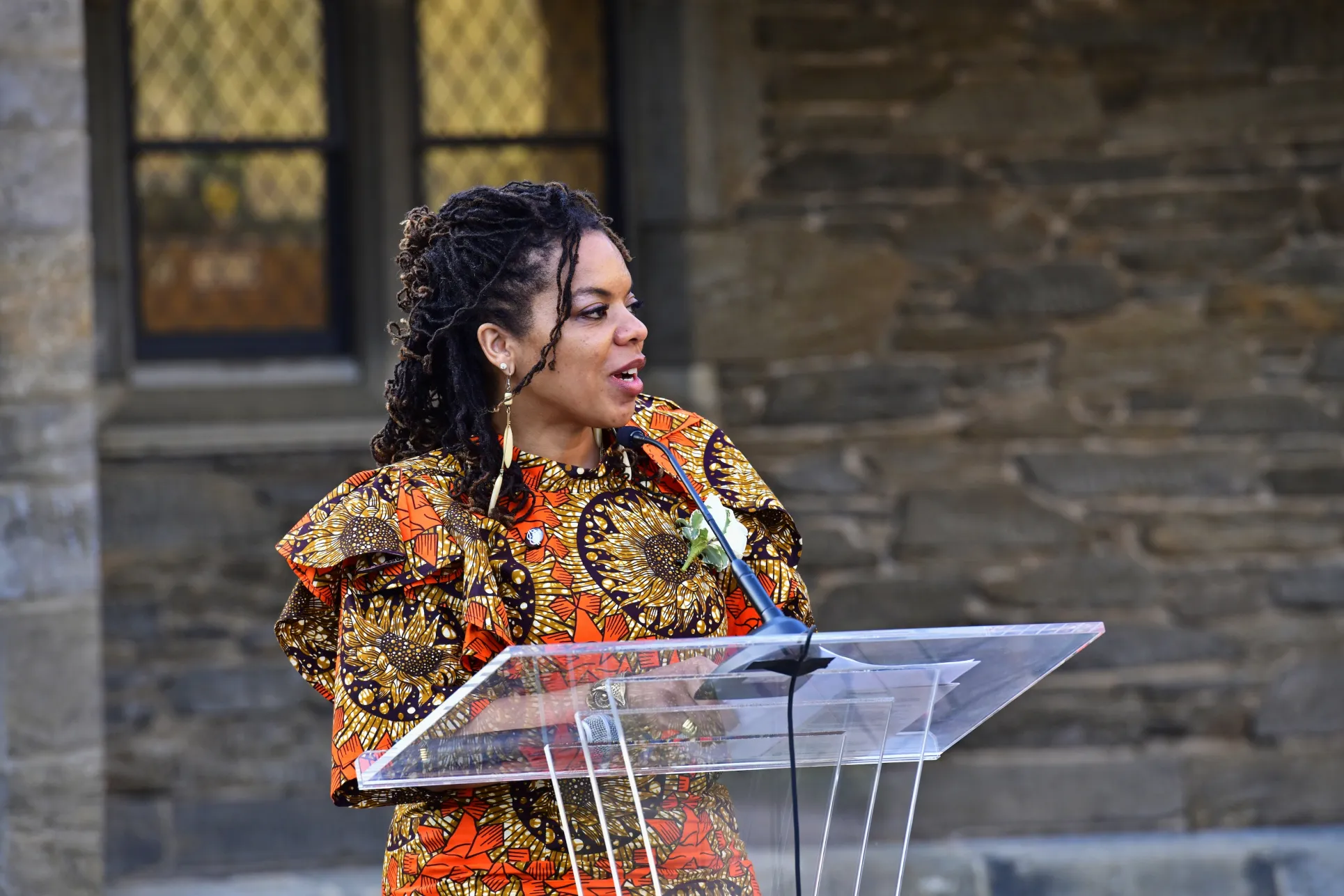 Associate Professor Airea D. Matthews speaks at ARCH Project Unveiling