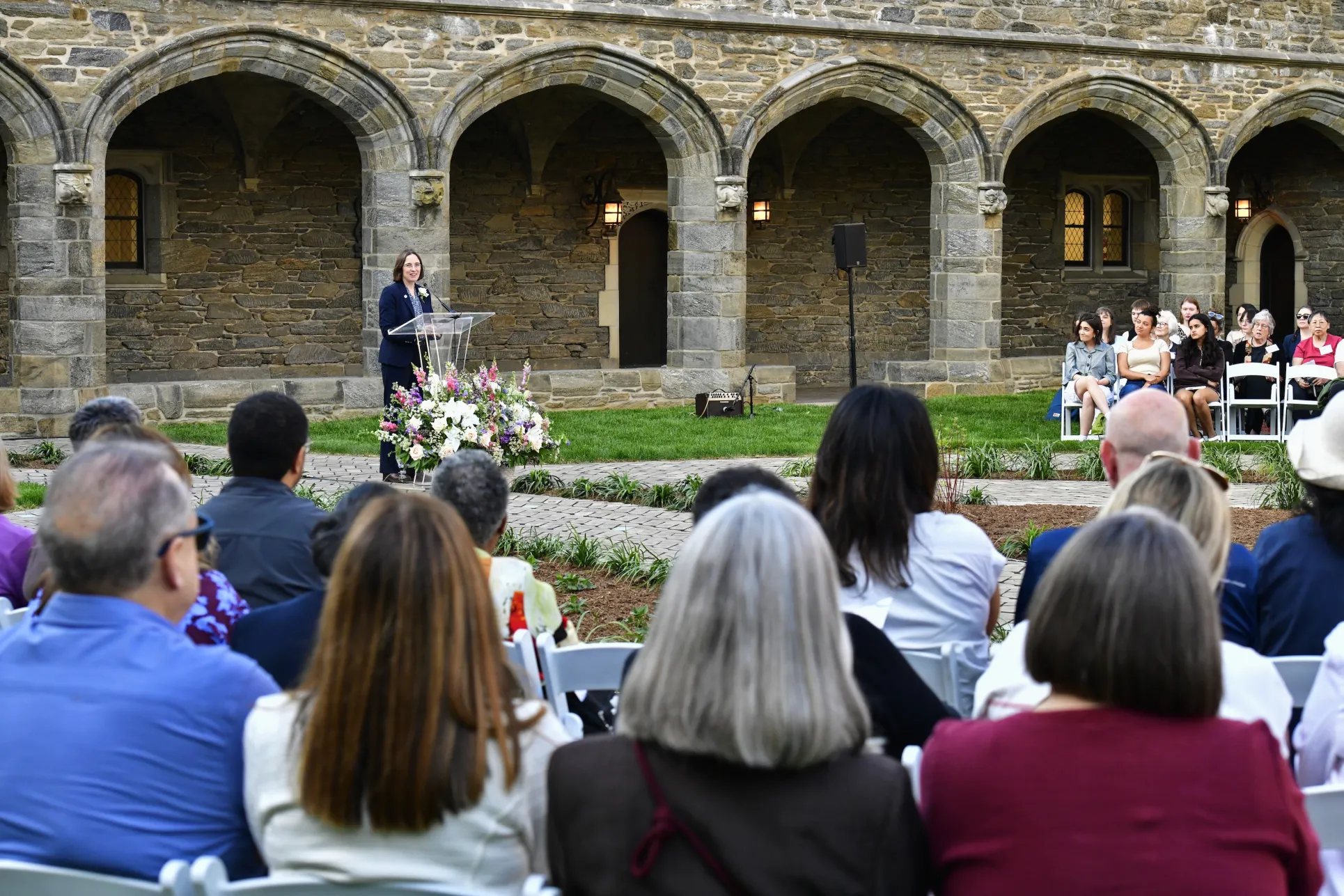 President Wendy Cadge speaks at ARCH Project unveiling
