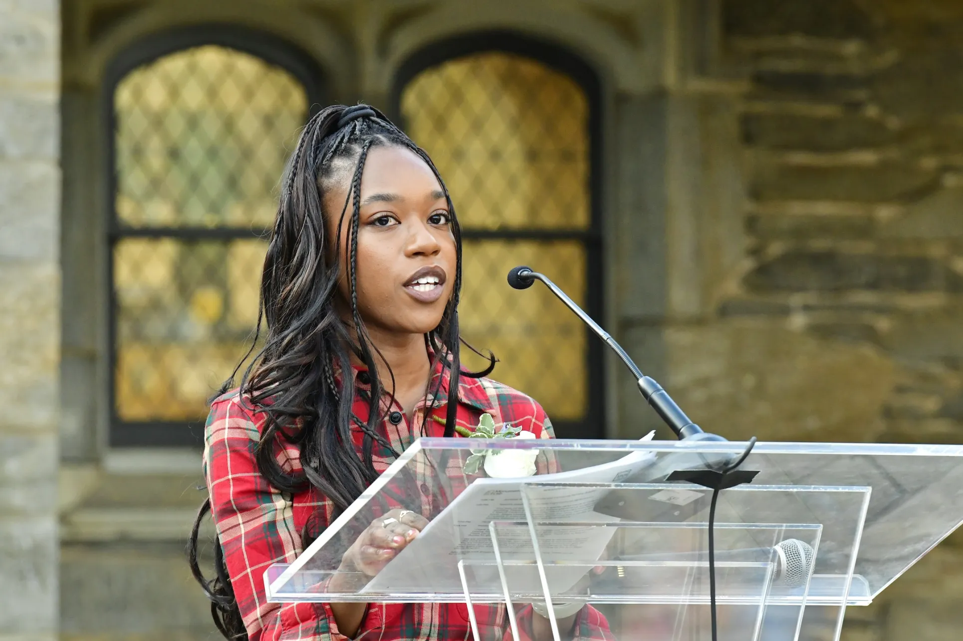 Annalise Ashman '24 at ARCH Project unveiling