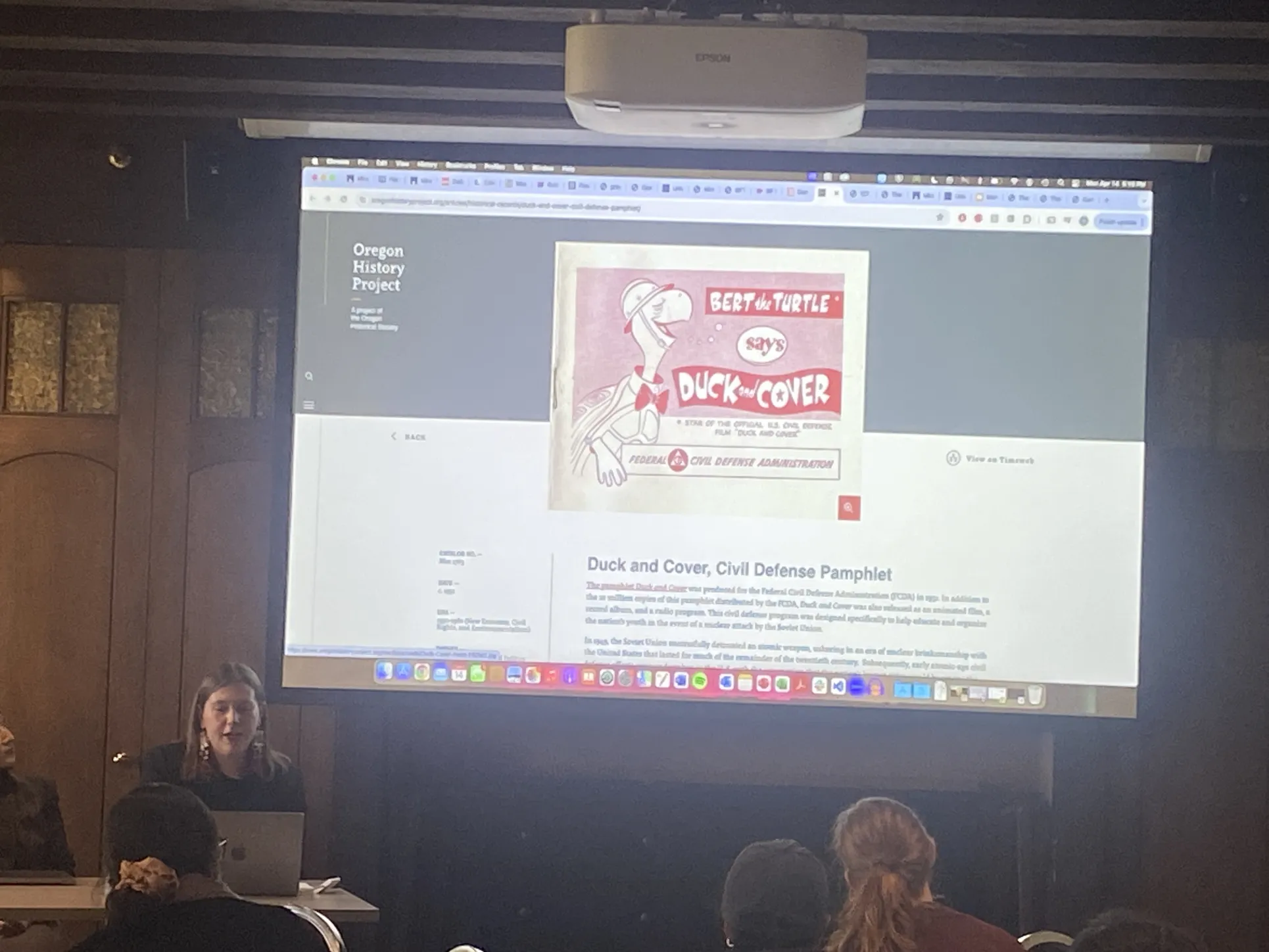 Hilde Nelson presents on digital annotation and formatting standards for artifacts