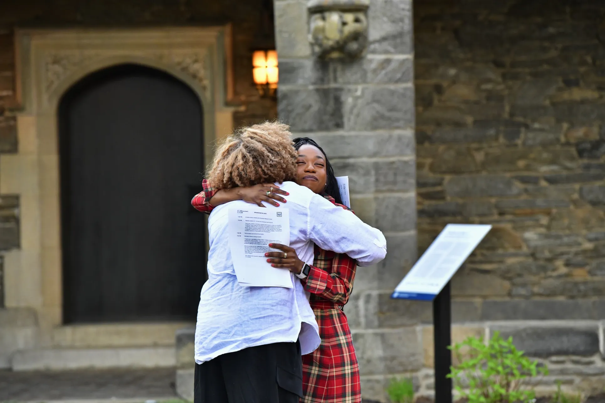 Nekisha Durrett and Annalise Ashman ’24, M.A. ’25.