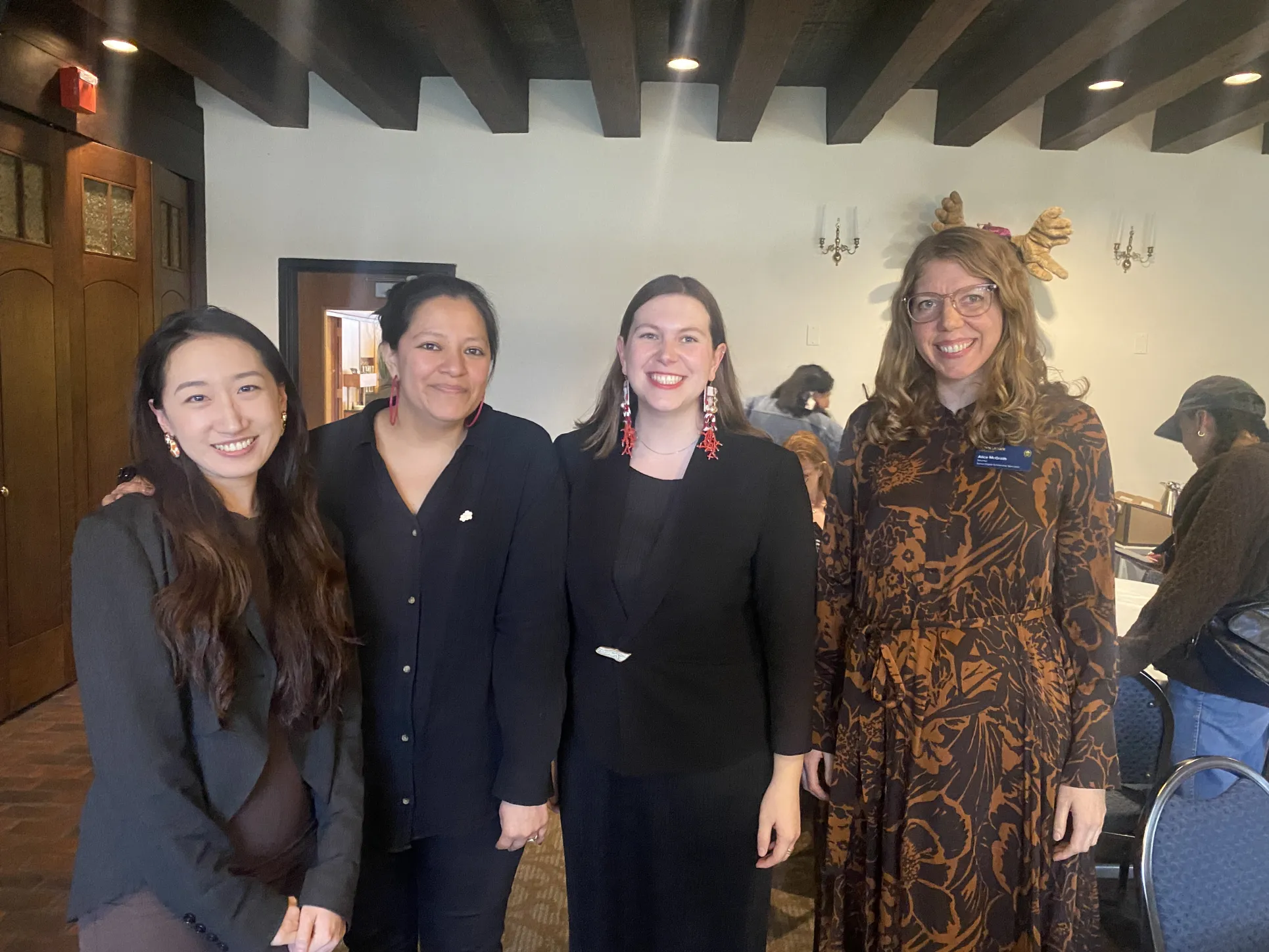 The 2025 DSGF fellows with program director, Alice McGrath. From left-to-right: Yuzhu Wang, fellow; Illizt Castillo, fellow; Hilde Nelson, fellow; McGrath