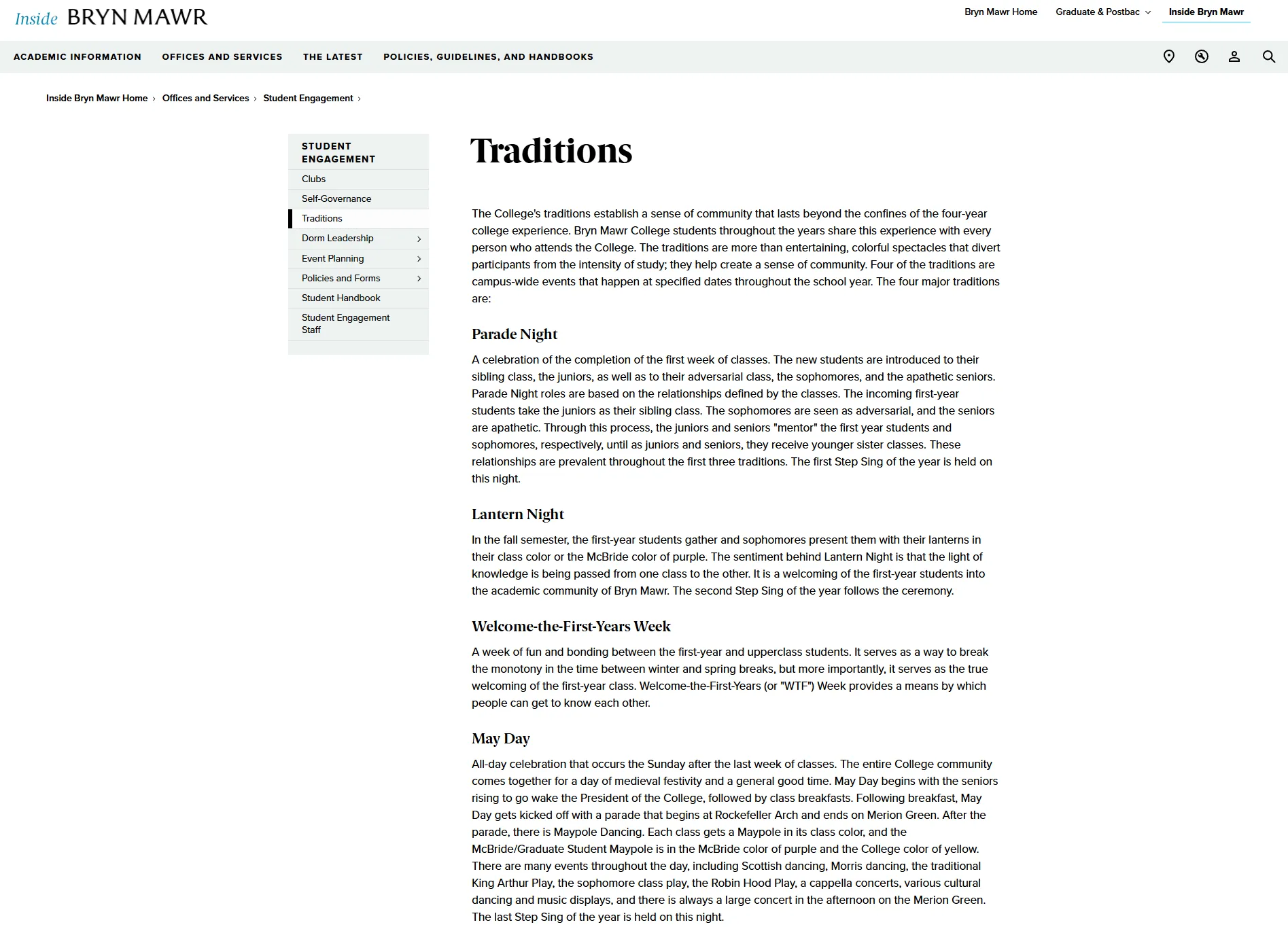 Before - Traditions