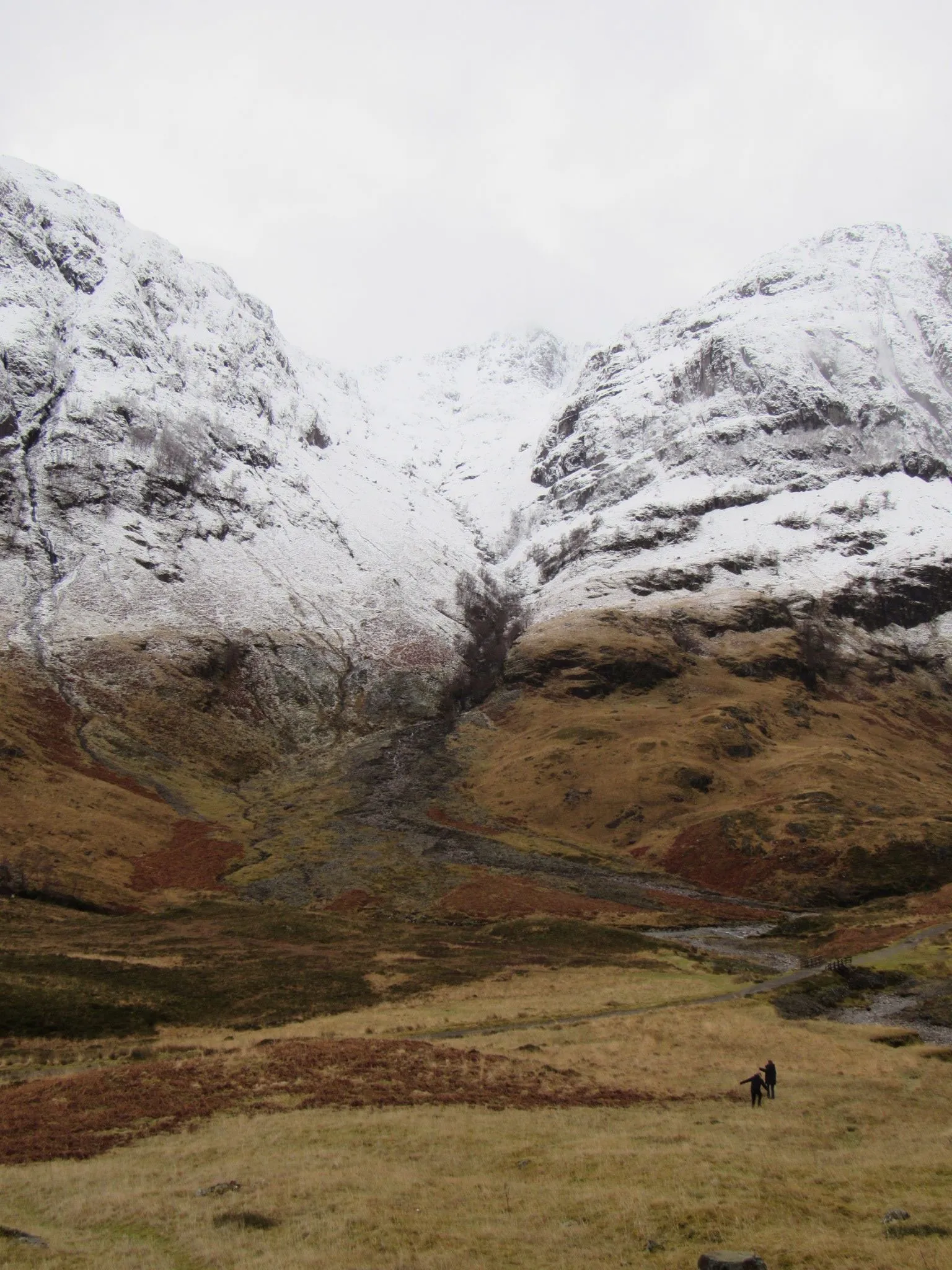 a snowcapped mountain in Scotland