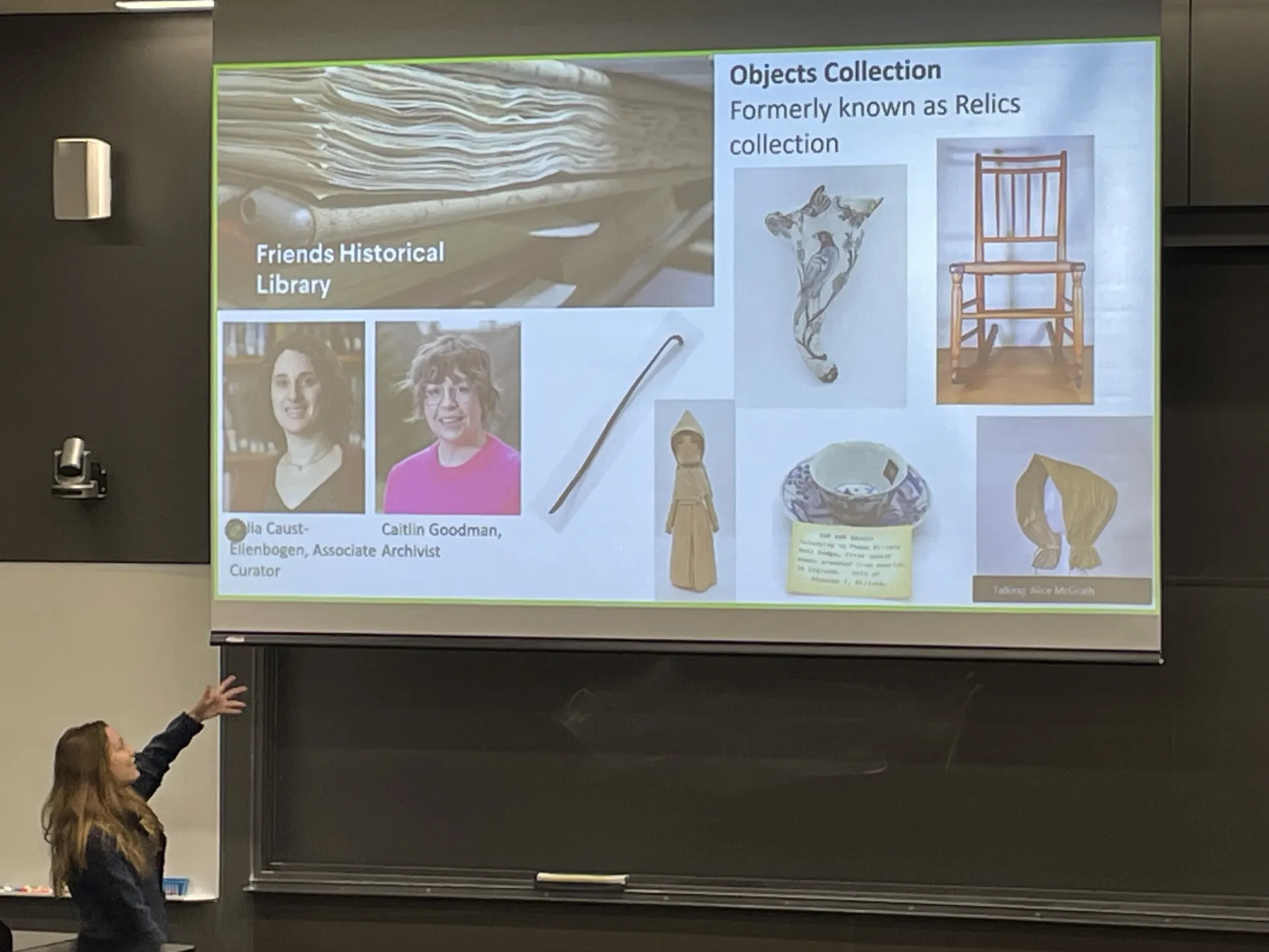 Susan Eberhard, Visiting Assistant Professor of Art History, discusses her course, “Material Culture in Action: Presenting Quaker Objects.”
