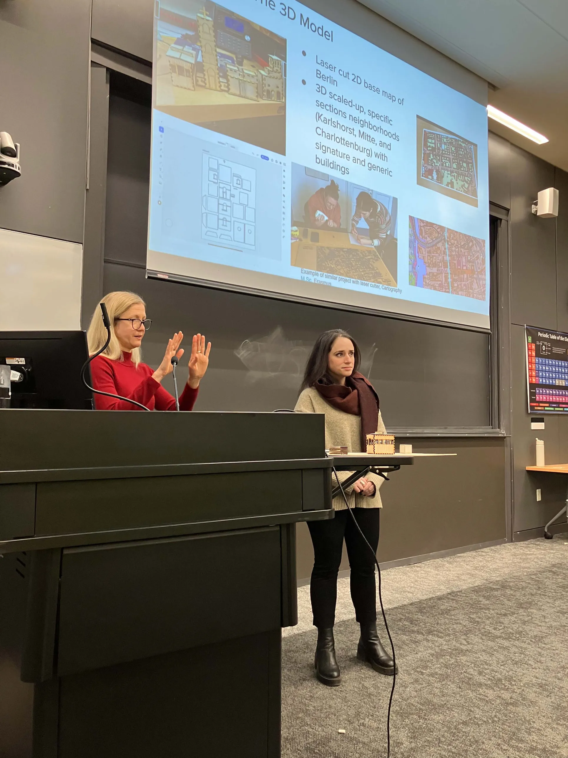 Irina Walsh, Senior Lecturer in Russian, and Margaret Strair, Lecturer in German Studies, present on their project, "Divided Berlin."
