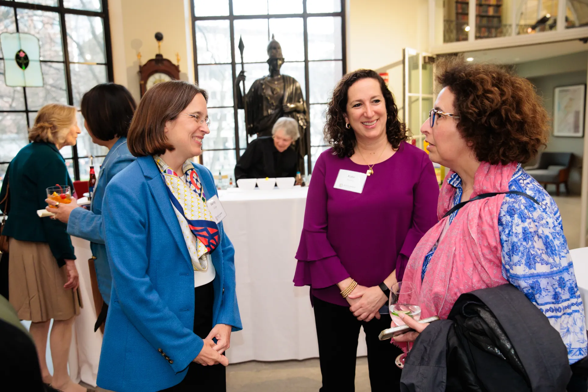 President Cadge in conversation in Boston