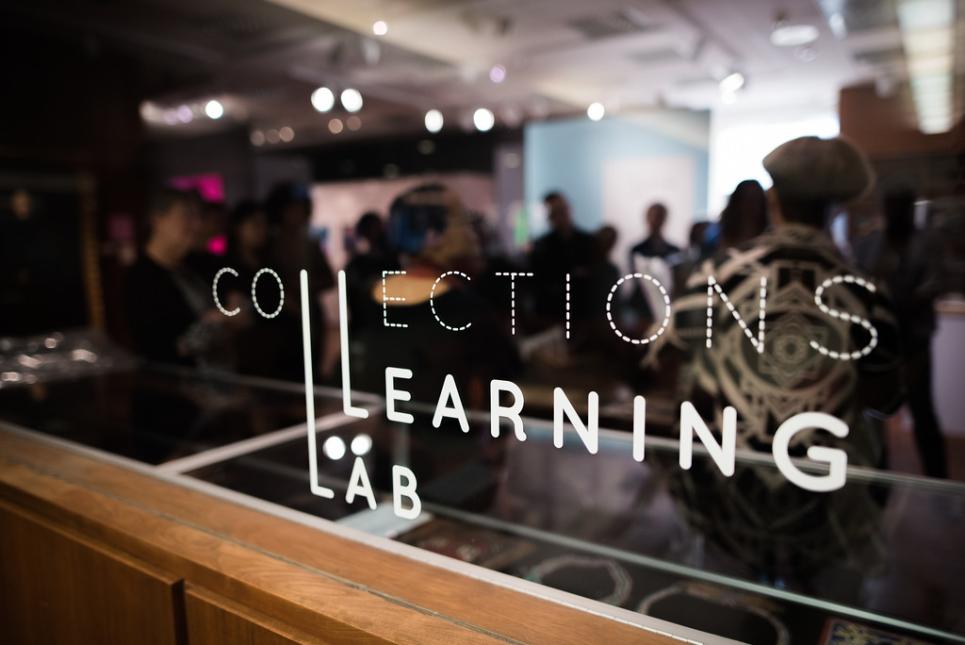 The Collections Learning Lab is a collaborative exhibition space in Canaday Library