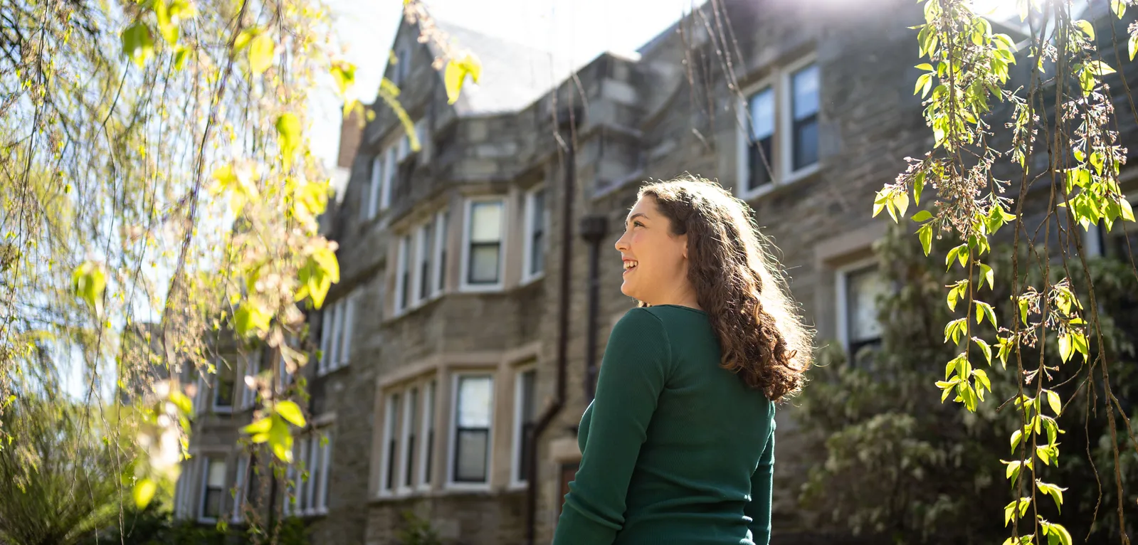 Student and sunshine