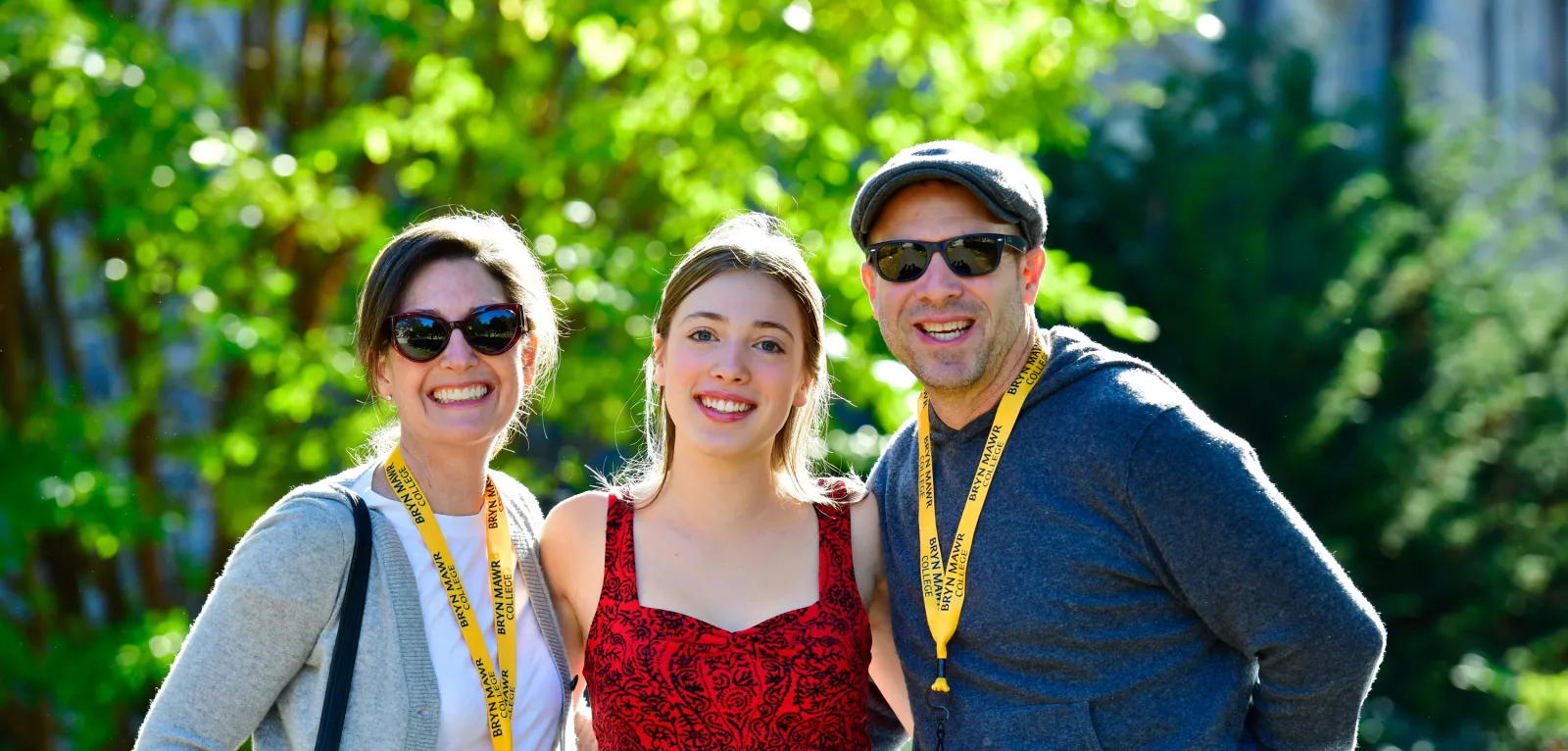 Owls Fest student with family