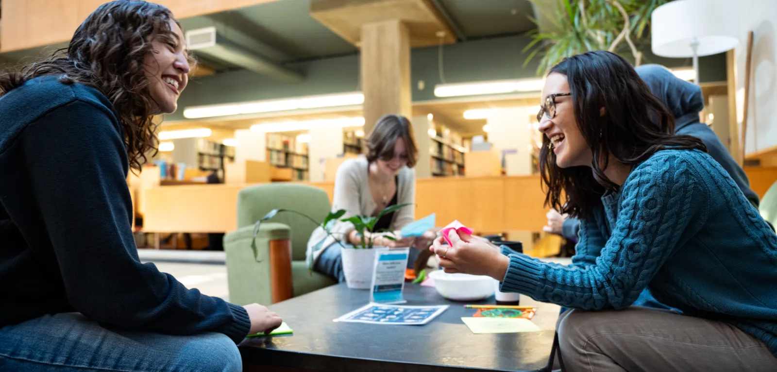 students sitting at a table