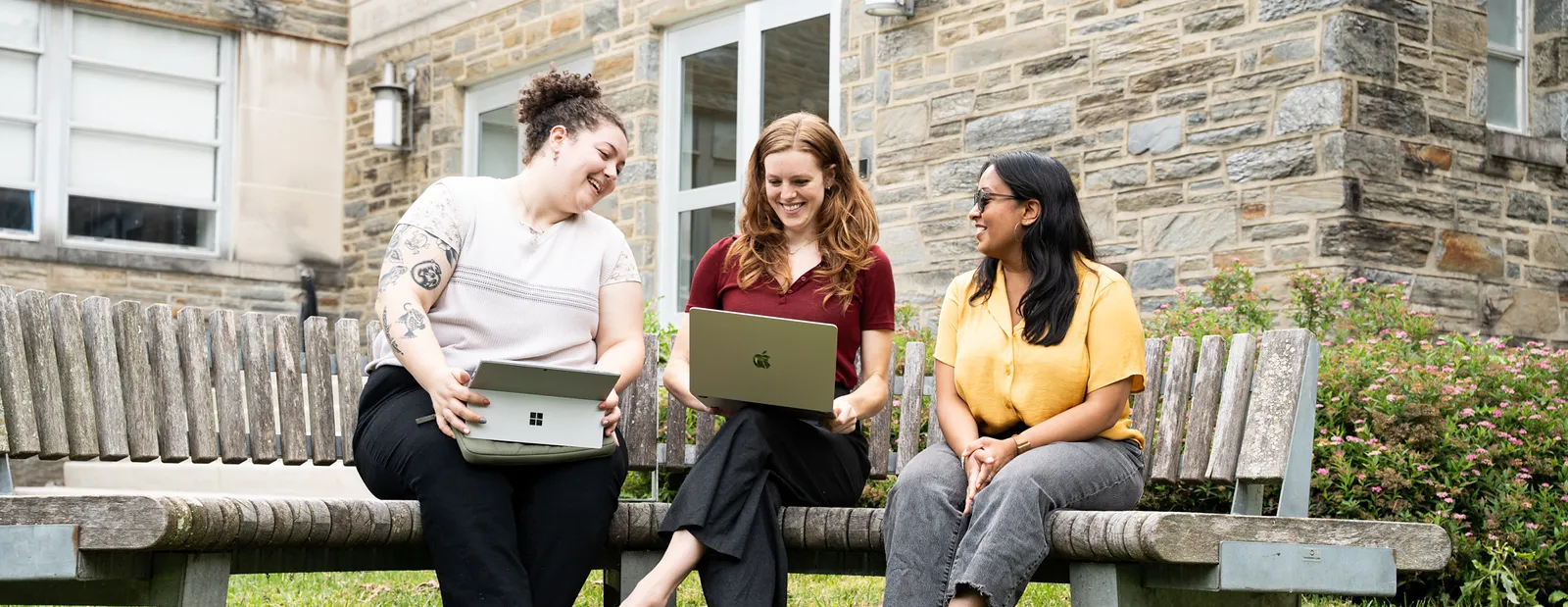 Students on laptops