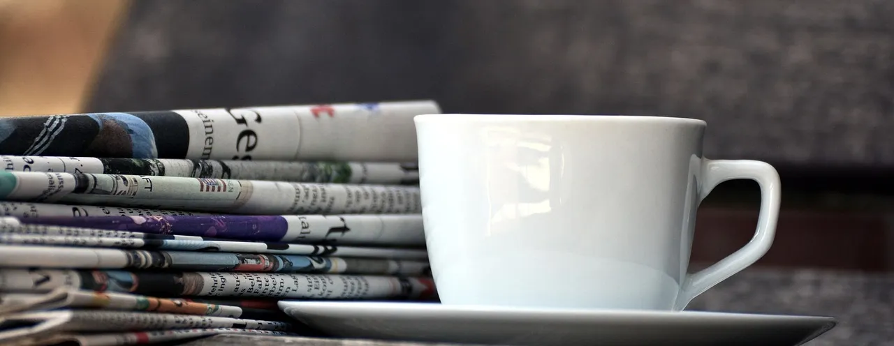 Newspaper and Coffee