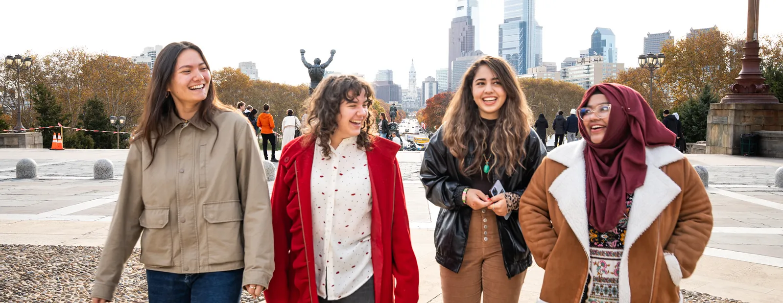 Students exploring Philadelphia