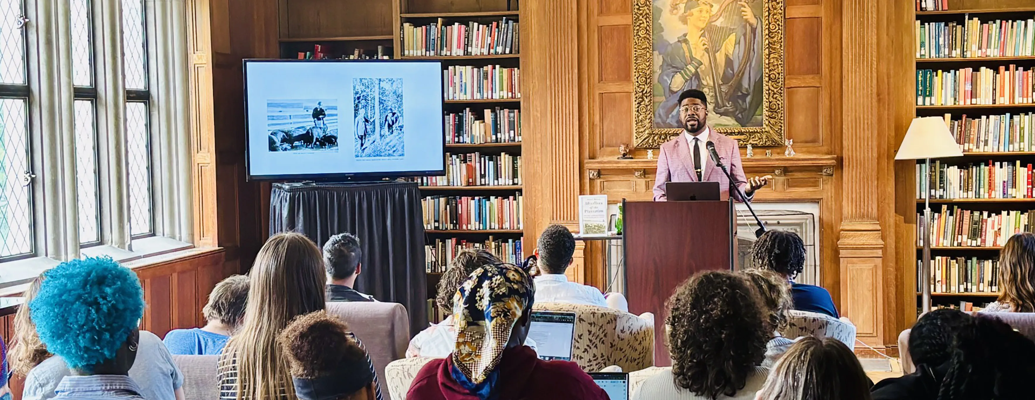Africana Studies students at Bryn Mawr College attend a program