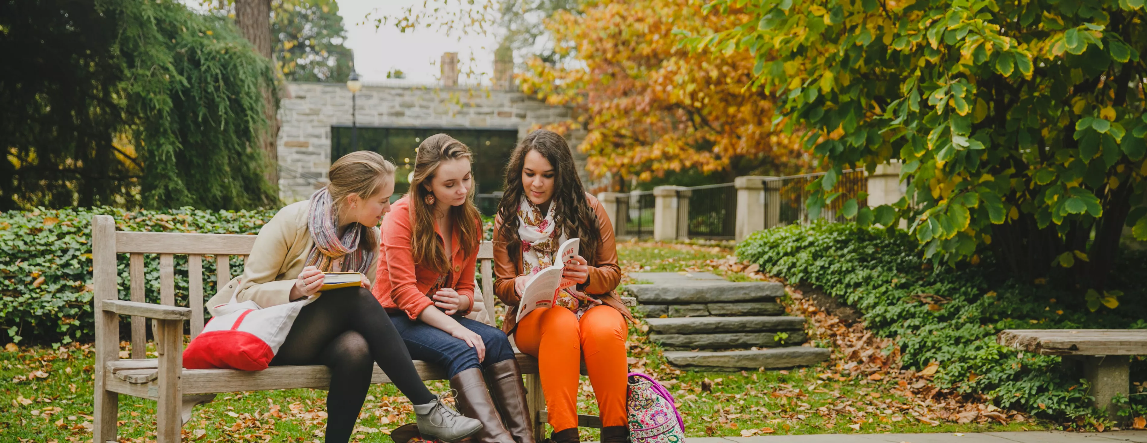 students on campus