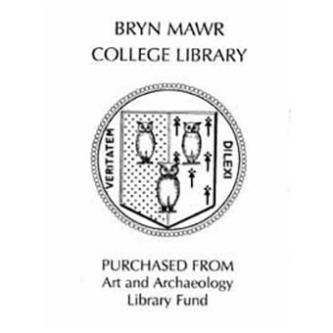 Art and Archaeology Library Fund bookplate