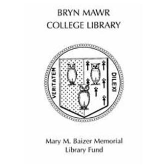 Mary M. Baizer Memorial Fund bookplate