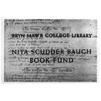 Nita Scudder Baugh Fund bookplate