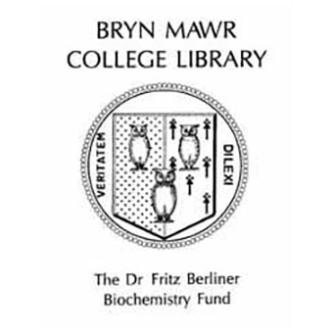 Dr. Fritz Berliner Biochemistry Fund bookplate