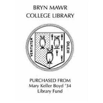 Mary Keller Boyd Library Fund bookplate