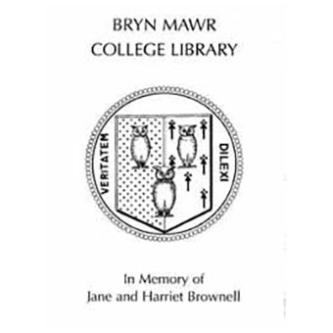 Jane L. and Harriet M. Brownell Fund bookplate