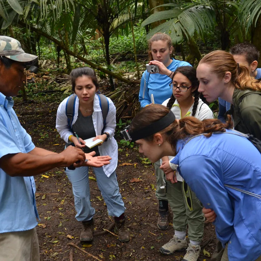 Group of 360 students in the field 